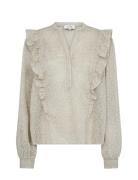 Lr-Jerrie Tops Blouses Long-sleeved Cream Levete Room