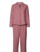 Flannel Pyjama Set Pyjama Red Hunkemöller