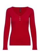 Long-Sleeved Pyjama Top Toppi Red Hunkemöller