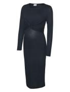 Mlanli June Ls Jrs Midi Dress 2F A. Polvipituinen Mekko Navy Mamalicio...