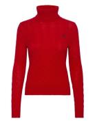 2/15 Wool Cash Rws-Lsl-Swt Tops Knitwear Turtleneck Red Polo Ralph Lau...