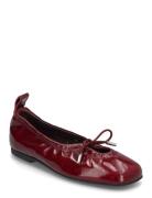 Rosalind Onix Burgundy Leather Ballet Flats Ballerinat Burgundy ALOHAS