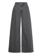 Giga Low Waist Loose Jeans Bottoms Jeans Wide Grey Monki