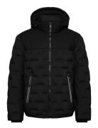 Hybrid Puffer Jacket Vuorillinen Takki Topattu Takki Black Tom Tailor