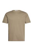 Olaf Tops T-shirts Short-sleeved Beige Tiger Of Sweden