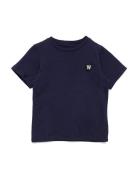 Ola Kids T-Shirt Tops T-shirts Short-sleeved Blue Double A By Wood Woo...