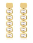 The Bianca Bezel Drop Studs- Gold Korvakoru Korut Gold LUV AJ