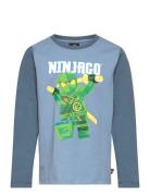 Lwtano 615 - T-Shirt L/S Tops T-shirts Long-sleeved T-shirts Blue LEGO...