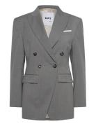 Elenora - Classic Wool Blend Blazers Double Breasted Blazers Grey Day ...