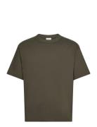 Logo Ss T-Shirt Tops T-shirts Short-sleeved Green GANT