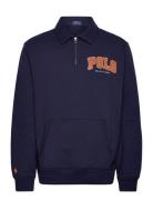 The Rl Fleece Logo Collared Sweatshirt Tops Sweat-shirts & Hoodies Swe...