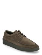 Biatom Lace Shoe Suede Loaferit Matalat Kengät Brown Bianco