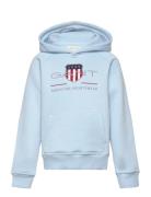 Archive Shield Hoodie Tops Sweat-shirts & Hoodies Hoodies Blue GANT