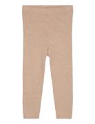 Leggings - Knitted Bottoms Leggings Beige CeLaVi