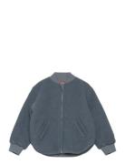 Bomber Jacket Wool W. Lining Bombertakki Navy Huttelihut