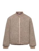 Bomber Jacket Wool W. Lining Bombertakki Beige Huttelihut