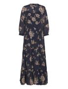 Neell Maxi Dress Ls Maksimekko Juhlamekko Navy Lollys Laundry