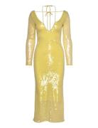 Verona Sequin Maxi Dress Maksimekko Juhlamekko Yellow Bardot