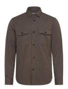 Regular-Fit Flannel Overshirt With Pockets Tops Overshirts Grey Mango