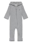 Shield Cotton Cable Piece Jumpsuit Haalari Grey GANT