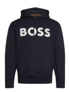 Webasic_Hood Tops Sweat-shirts & Hoodies Hoodies Black BOSS