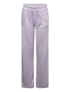 Tonal Wide Leg Jogger Bottoms Sweatpants Purple Juicy Couture