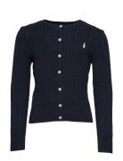 Mini-Cable Cotton Cardigan Tops Knitwear Cardigans Navy Ralph Lauren K...