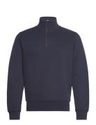 Sacker Rib Half Zip Tops Sweat-shirts & Hoodies Sweat-shirts Navy GANT