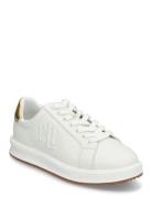 Ainsley Metallic-Trim Leather Sneaker Matalavartiset Sneakerit Tennari...