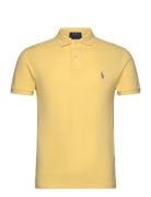 Ss Kc Slim Fit Model 1 Tops Polos Short-sleeved Yellow Polo Ralph Laur...