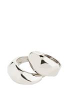 Dune Recycled Rings, 2 In A Set Sormus Korut Silver Pilgrim