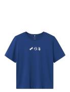 Nkmbekaj Ss Nreg Top Tops T-shirts Short-sleeved Blue Name It