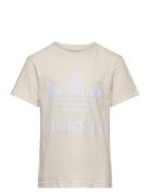 Trefoil Tee Tops T-shirts Short-sleeved Beige Adidas Originals