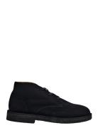 Slhricco Suede Chukka Boot Nyörisaappaat Black Selected Homme