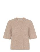 Alphagz Ss Tee Noos Tops Knitwear Jumpers Brown Gestuz