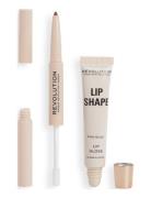 Revolution Lip Shape Kit Pink Nude Huulikynä Meikki Pink Revolution Be...