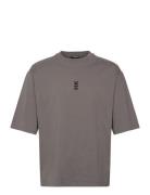 Boxy Ss Tee Tops T-shirts Short-sleeved Grey HAN Kjøbenhavn