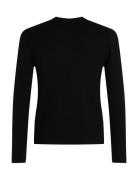 Slim Rib Sweater Tops Knitwear Round Necks Black Calvin Klein Jeans