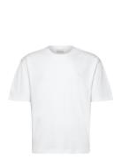 Slub Rib Tee Tops T-shirts Short-sleeved White Calvin Klein Jeans