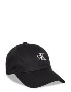 Monogram Embroidery Baseball Cap Accessories Headwear Caps Black Calvi...