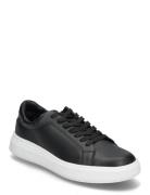 Low Top Lace Up Lth Matalavartiset Sneakerit Tennarit Black Calvin Kle...