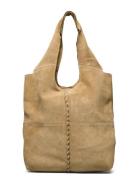 Suede Demi Bag Bags Small Shoulder Bags-crossbody Bags Beige Becksönde...