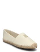 Th Logo Leather Espadrille Matalat Sandaalit Espadrillot Cream Tommy H...