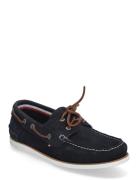 Th Boat Shoe Core Suede Purjehduskengät Kengät Navy Tommy Hilfiger