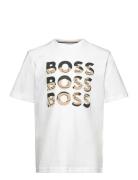 Short Sleeves Tee-Shirt Tops T-shirts Short-sleeved White BOSS