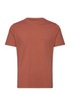 Mens Stretch Crew Neck Tee S/S Tops T-shirts Short-sleeved Brown Lindb...