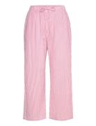 Trousers Pyjama Seersucker Pyjamahousut Olohousut Pink Lindex