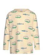 Top Ls Crocodile Aop Tops T-shirts Long-sleeved T-shirts Multi/pattern...