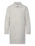 Mac Coat With Detachable Collar Ohut Pitkä Takki Grey Lindbergh
