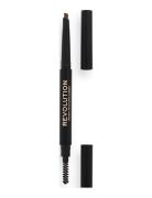 Makeup Revolution Duo Brow Definer Pencil Light Kulmakynä Meikki Brown...